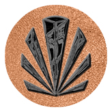 DAROUND 602 BK SH CP Black Sunburst Shimmer Copper Background